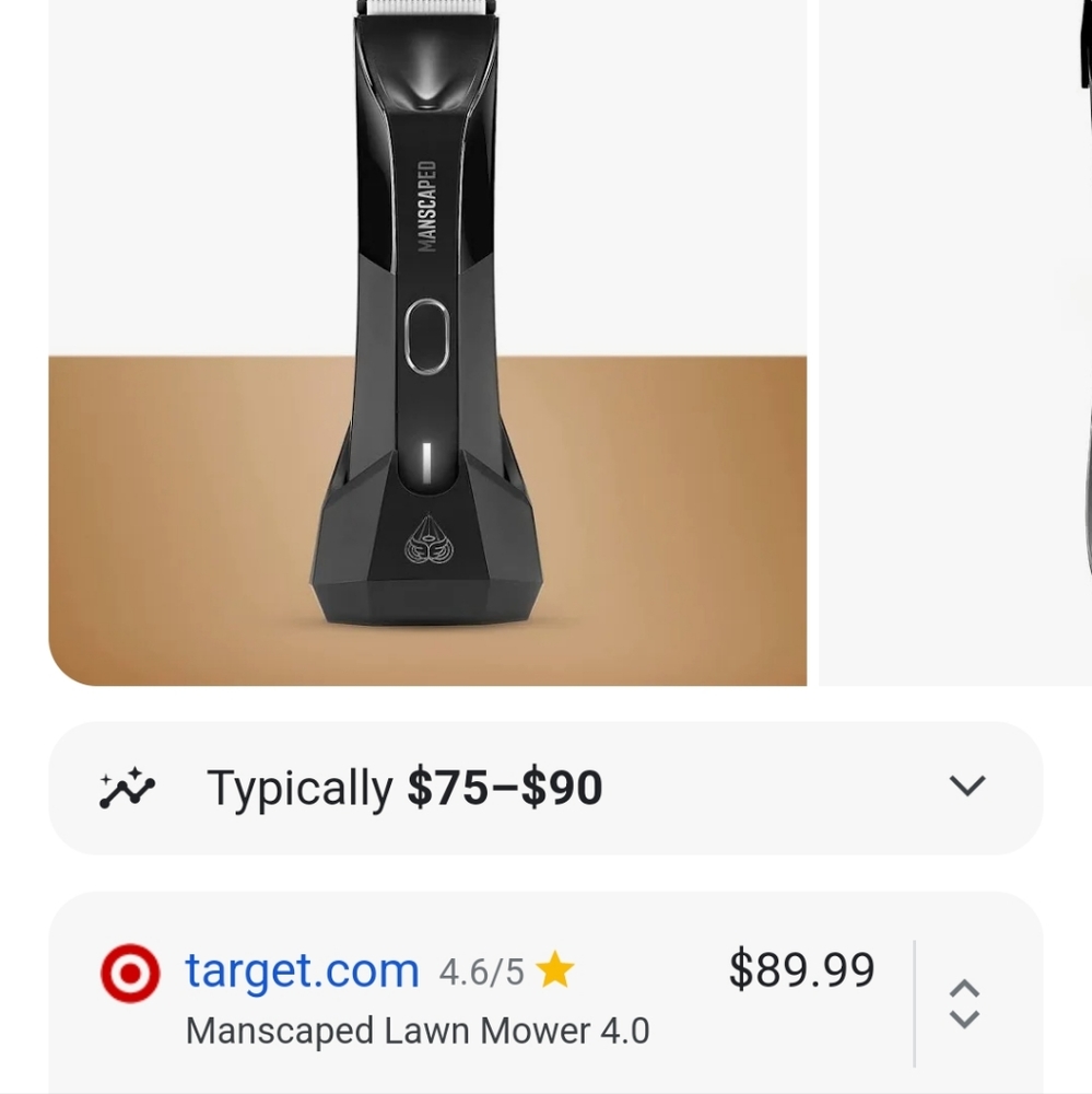 Manscaped lawn mower.